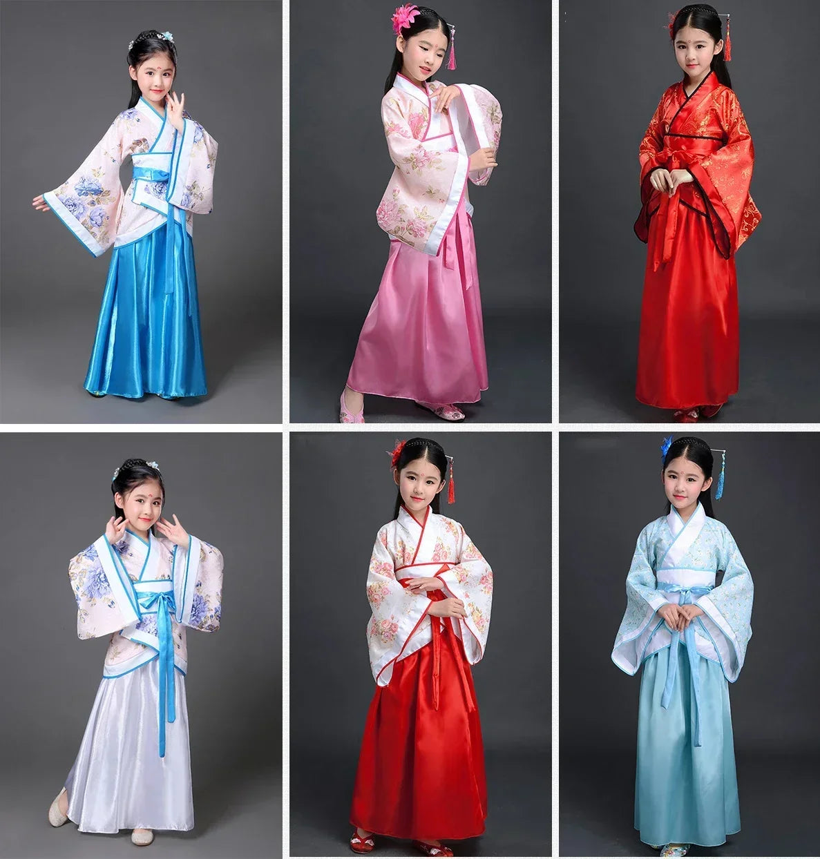 Girls Ancient Chinese Dress Kimono Yukata Costume for Girls
