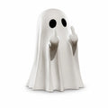 Middle Finger Ghost Statue Fluorescent Glow Halloween Decor