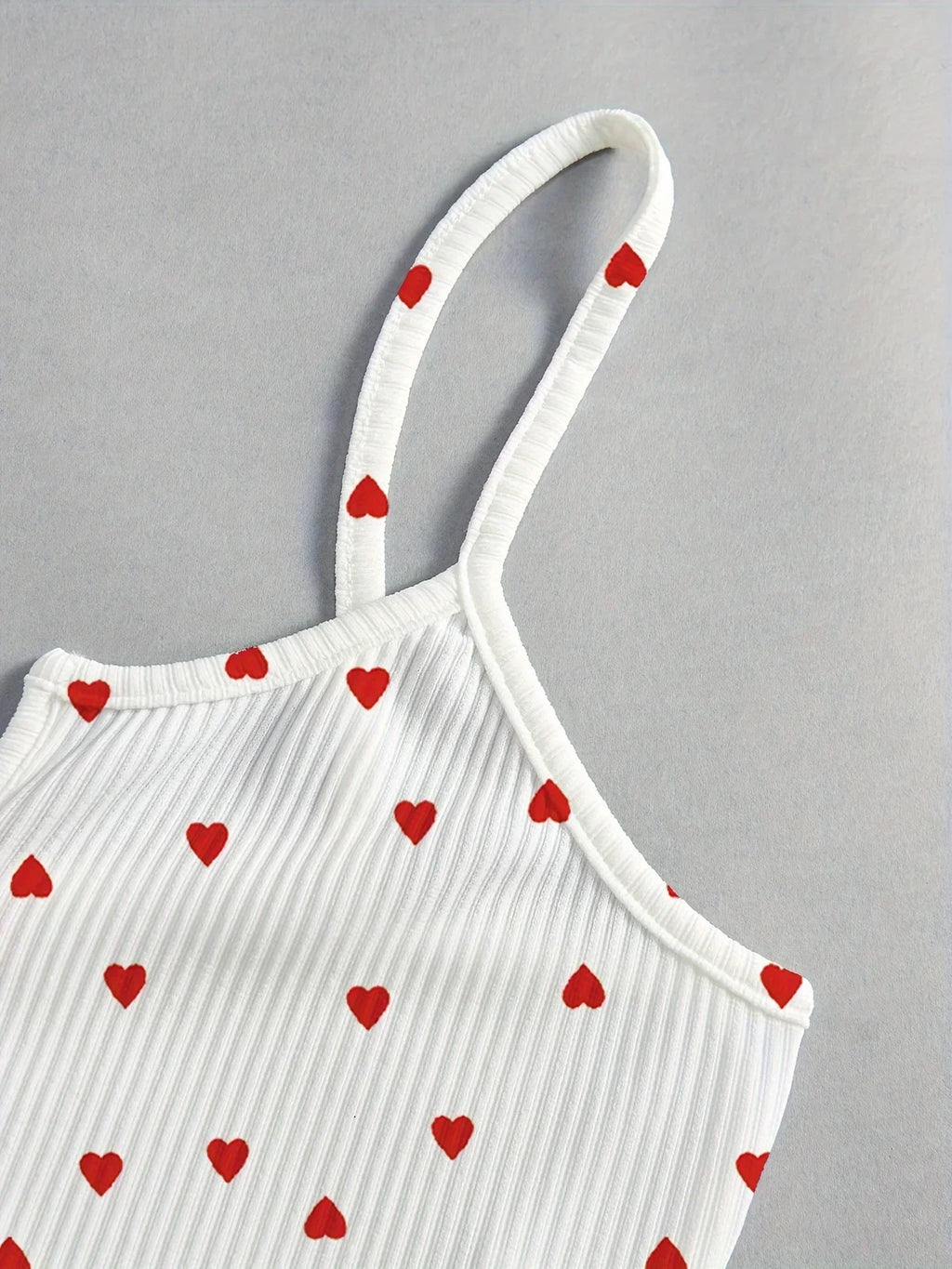 Valentine's Day Love Print Bow Dipped Crop Tops and Shorts Set Women Sexy Pajamas Sets Summer Casual Loungewear Home Clothes