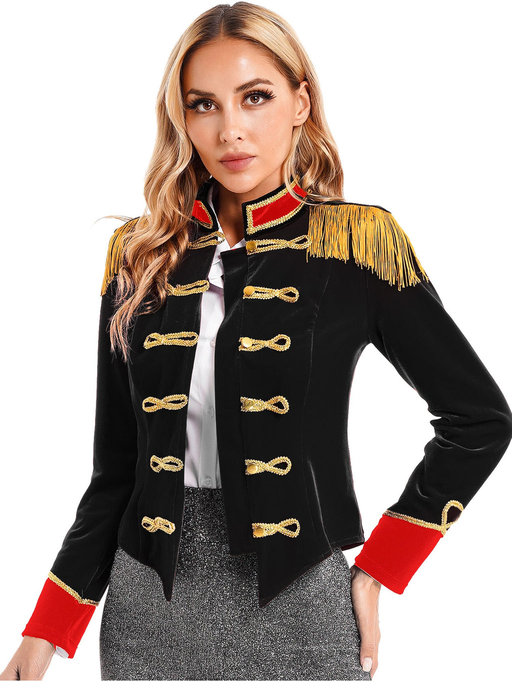Women Circus Ringmaster Costume – Showman Tailcoat Jacket Outfit