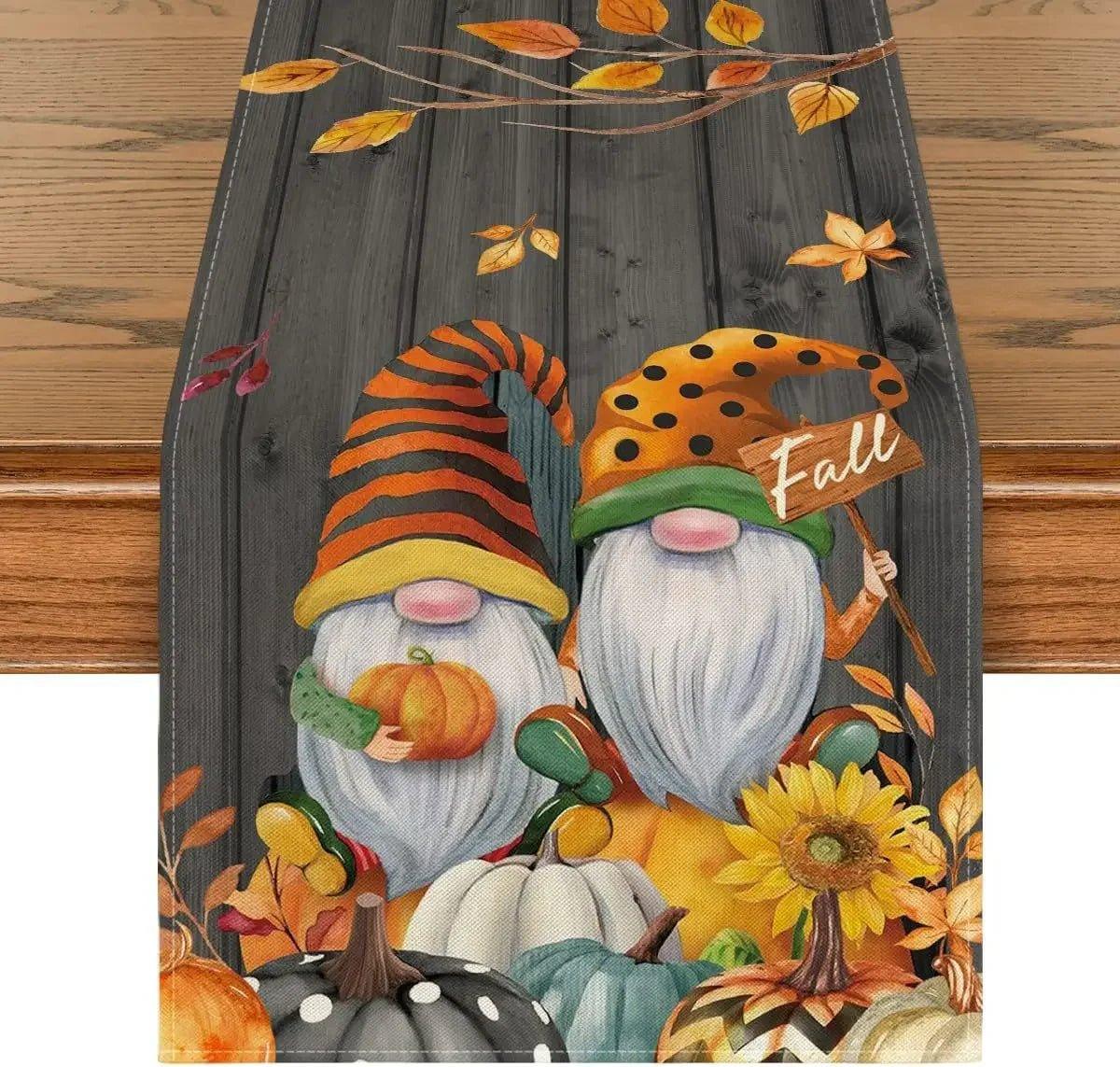Autumn Thanksgiving Table Runners, 72 to 108 in