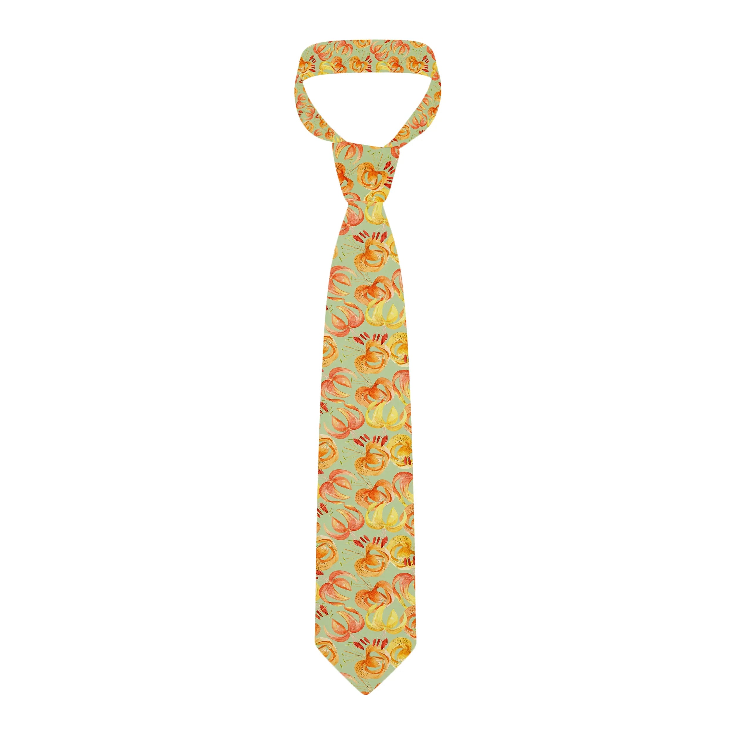 Fun and novel lobster and crab picture design tie fashion animal print men's tie wedding party Halloween shirt accessories