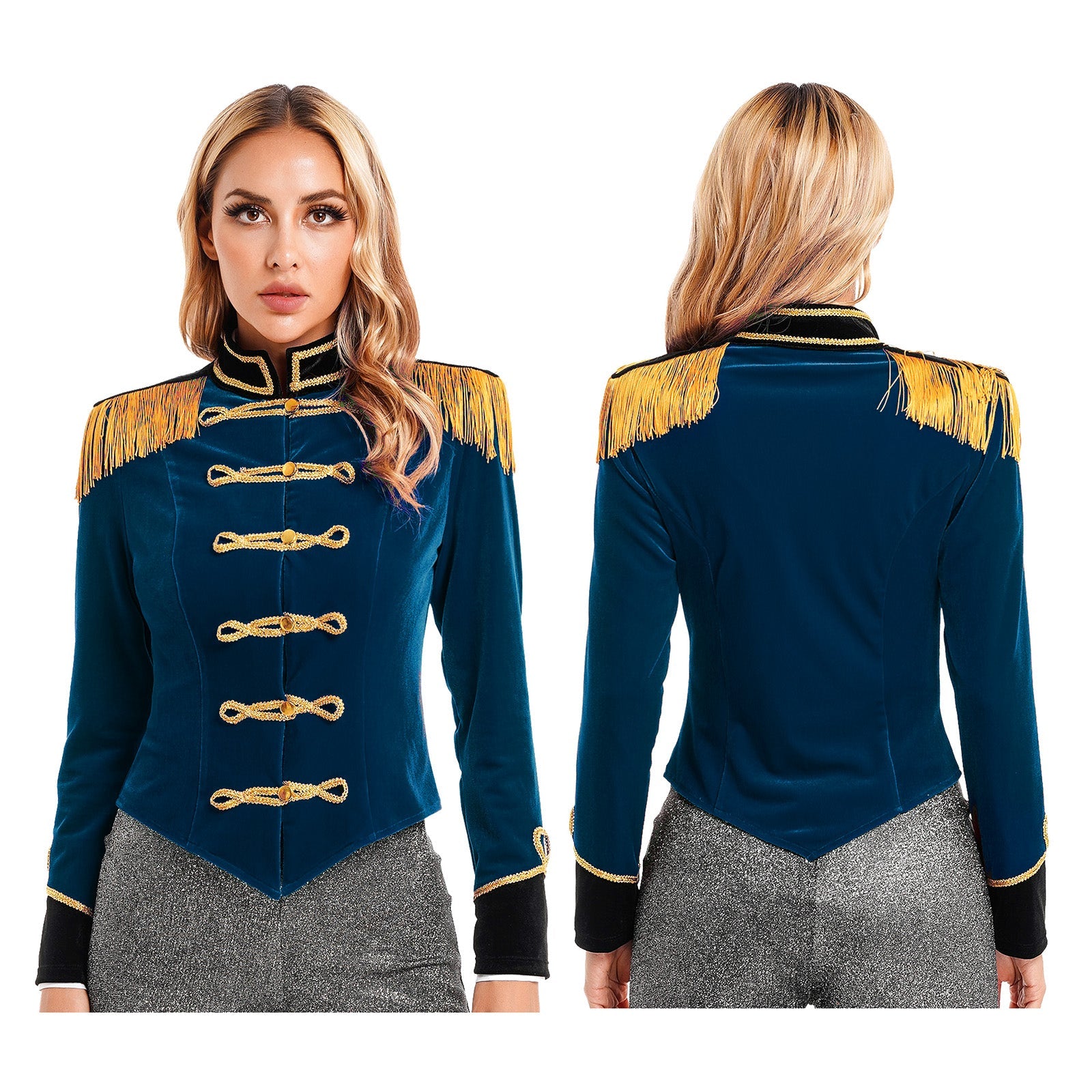 Women Circus Ringmaster Costume – Showman Tailcoat Jacket Outfit