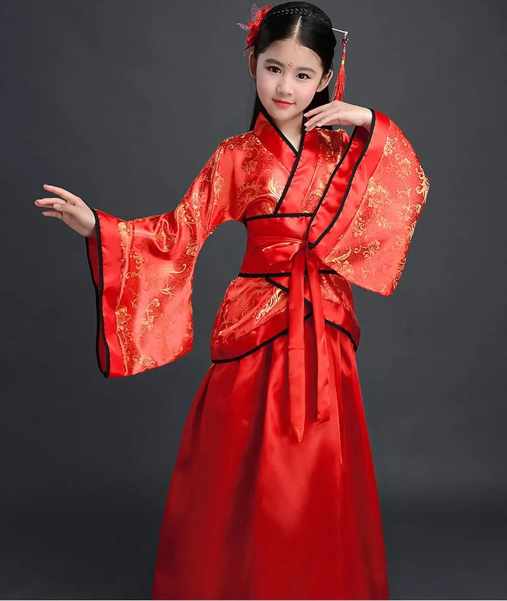 Girls Ancient Chinese Dress Kimono Yukata Costume for Girls