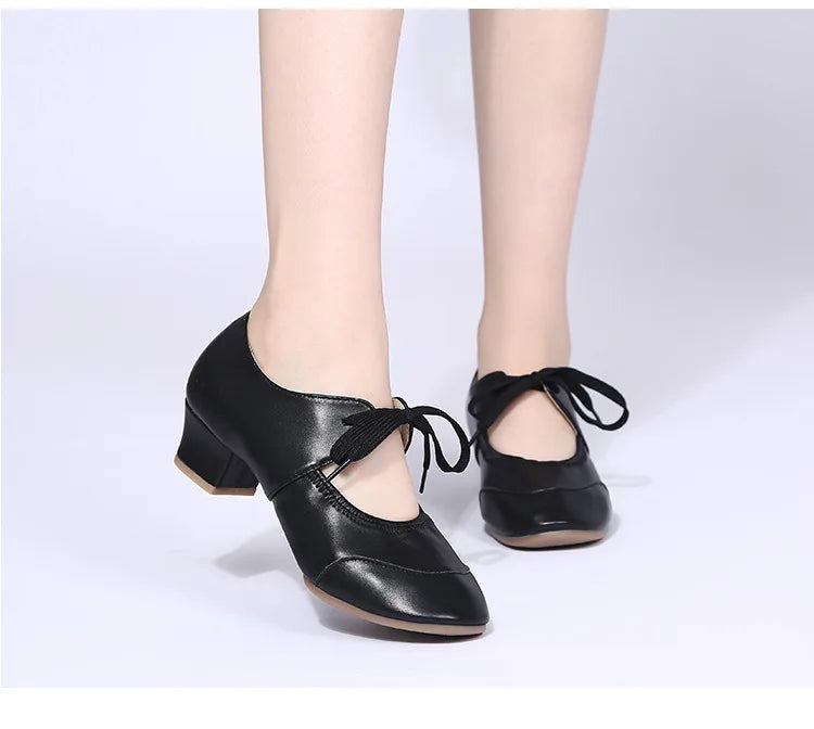The Stardust Encore Practice Oxford – Leather Latin & Jazz Dance Shoe