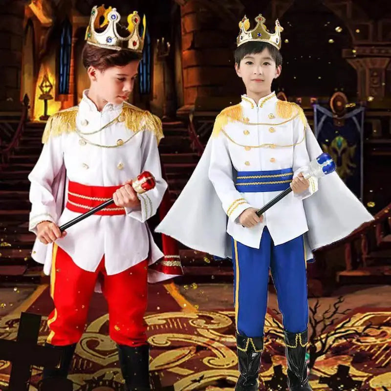 Boys King Carnival Costume 7 Piece – Royal Prince Outfit
