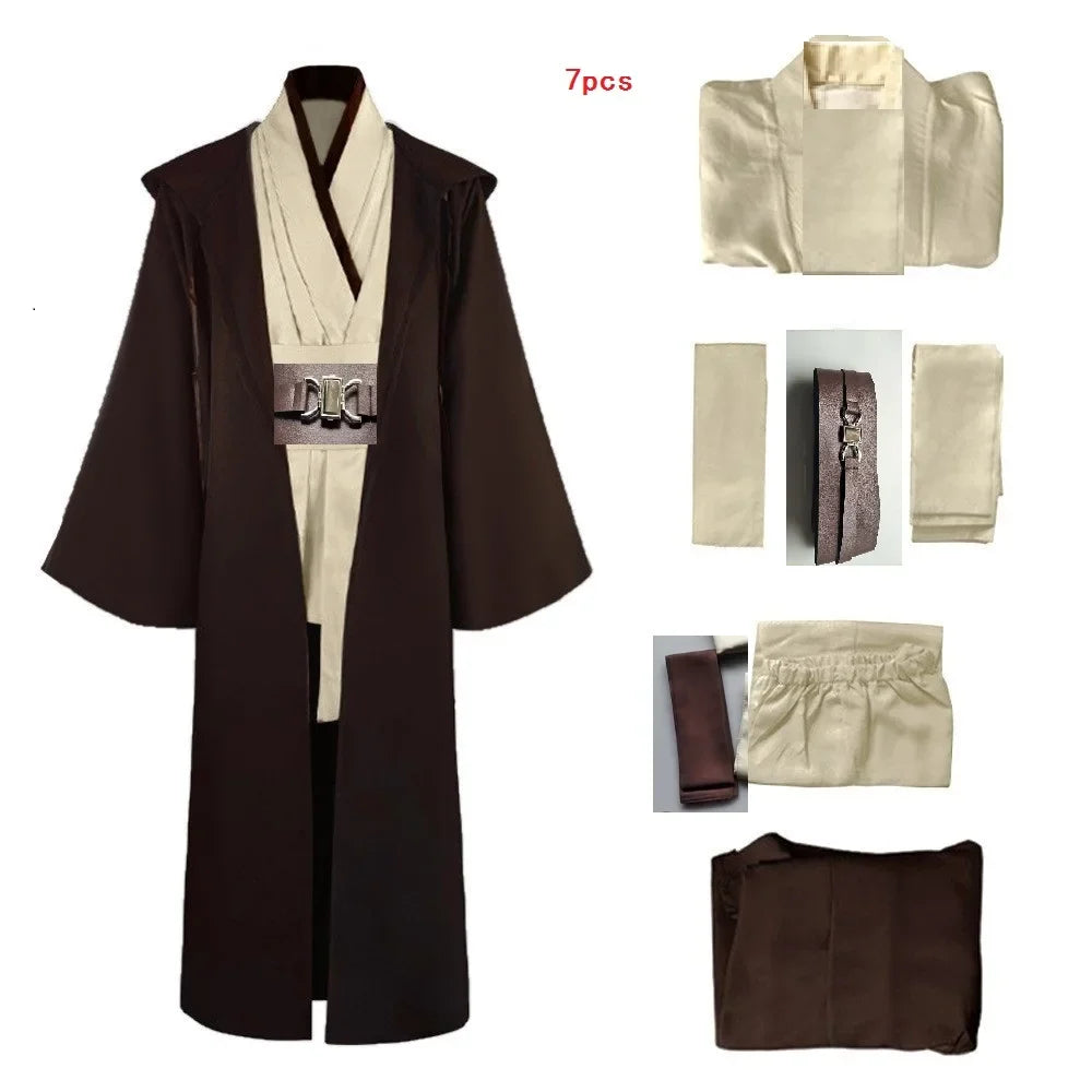 Obi-Wan Kenobi Jedi Cosplay Costume – Unisex Robe Set
