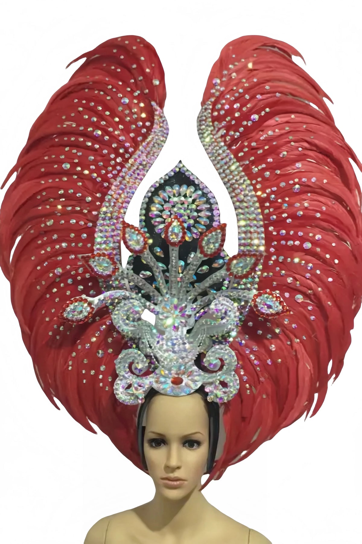 The Stardust Luminary – Premium Feathered Carnival & Samba Halo Headdress