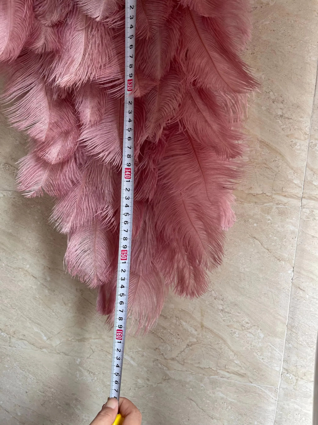 Large Feather Angel Wings Backpiece with Shoulder Straps