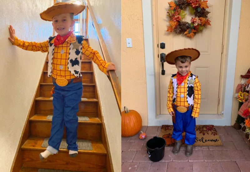 Kids Denim Anime Character Costume – Halloween Party Outfit