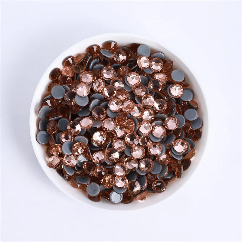 SS3-SS30 Yellow Series Hot-Fix Glass Flat Back Rhinestones