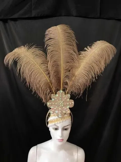 The Stardust Flora Cabaret Crown – Five-Flower Rhinestone Headdress