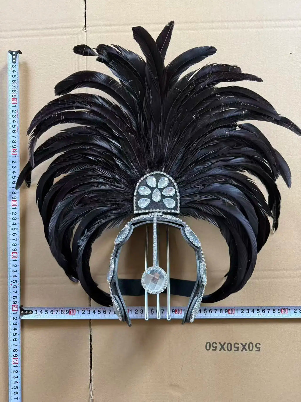 The Stardust Samba Enchantment – Exquisite Feathered Dance & Stage Headdress