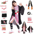Nezuko Kamado Anime Cosplay Costume – Demon Slayer Kids Outfit