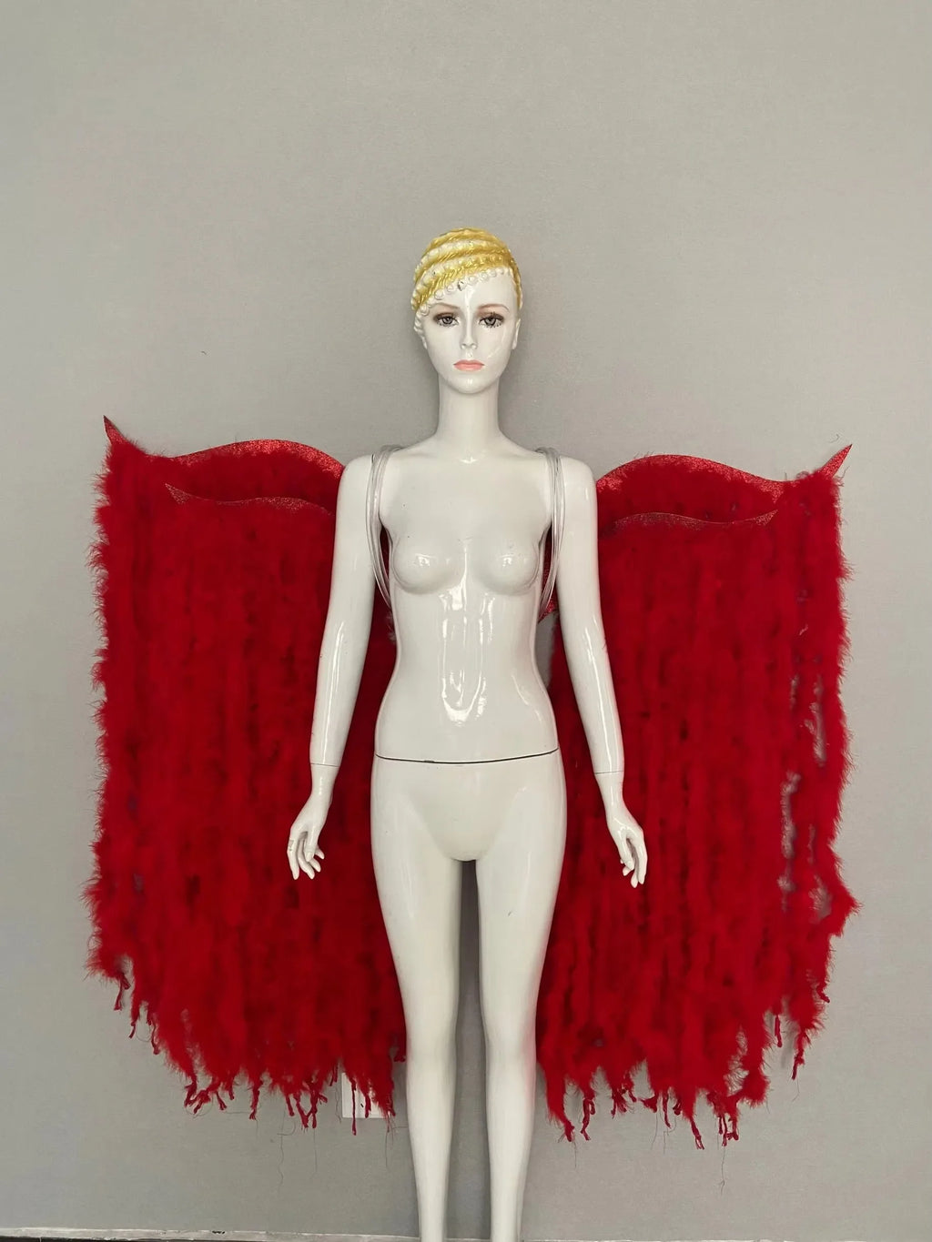 Large Feather Wing Backpiece with Shoulder Straps
