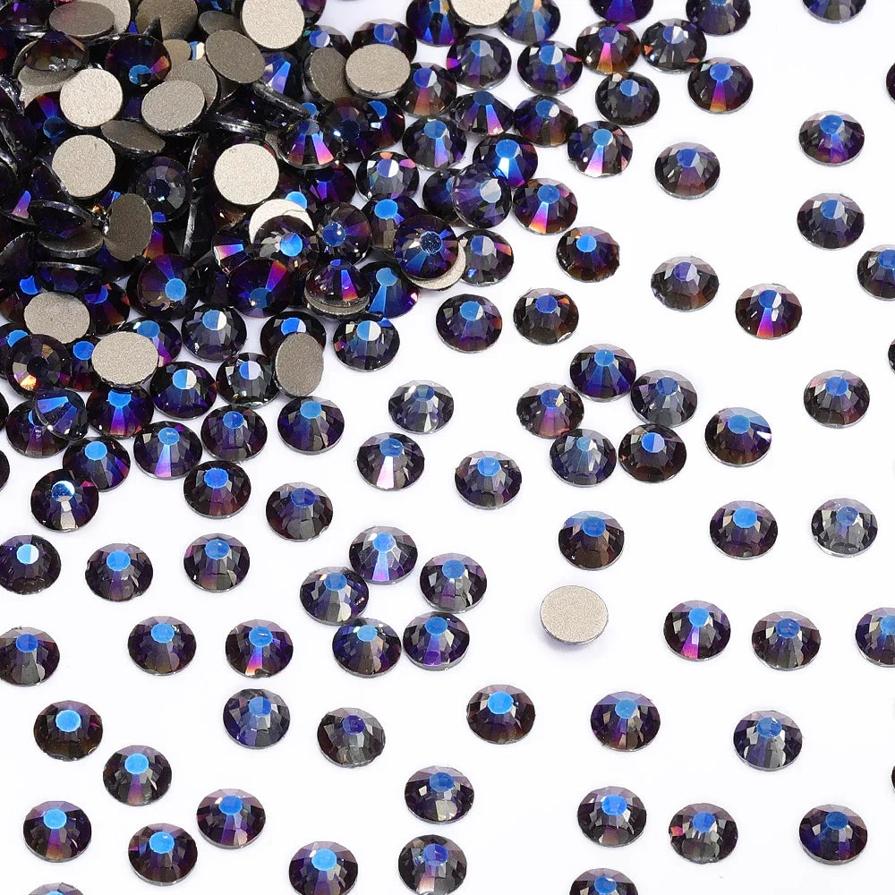 SS3-SS30 Gold Bottom Flat Back Glass High Quality Crystal Rhinestones