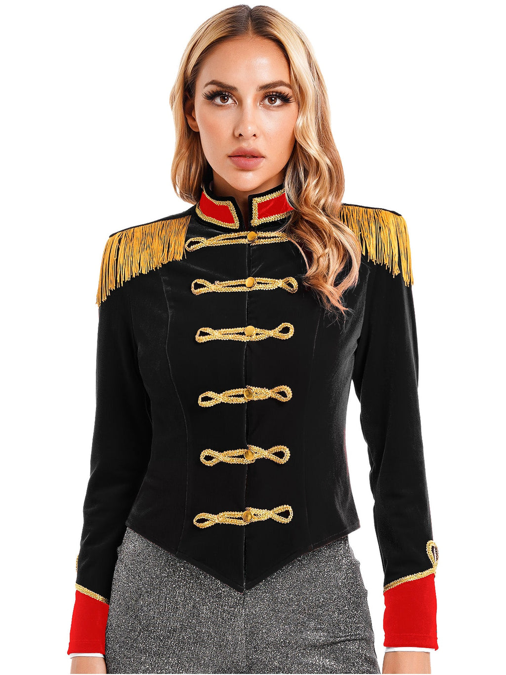 Women Circus Ringmaster Costume – Showman Tailcoat Jacket Outfit