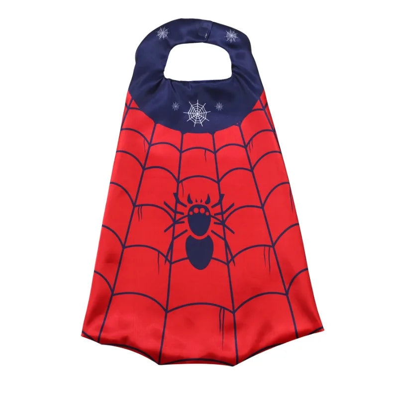 Kids Spider Superhero Cape & Mask Costume Set