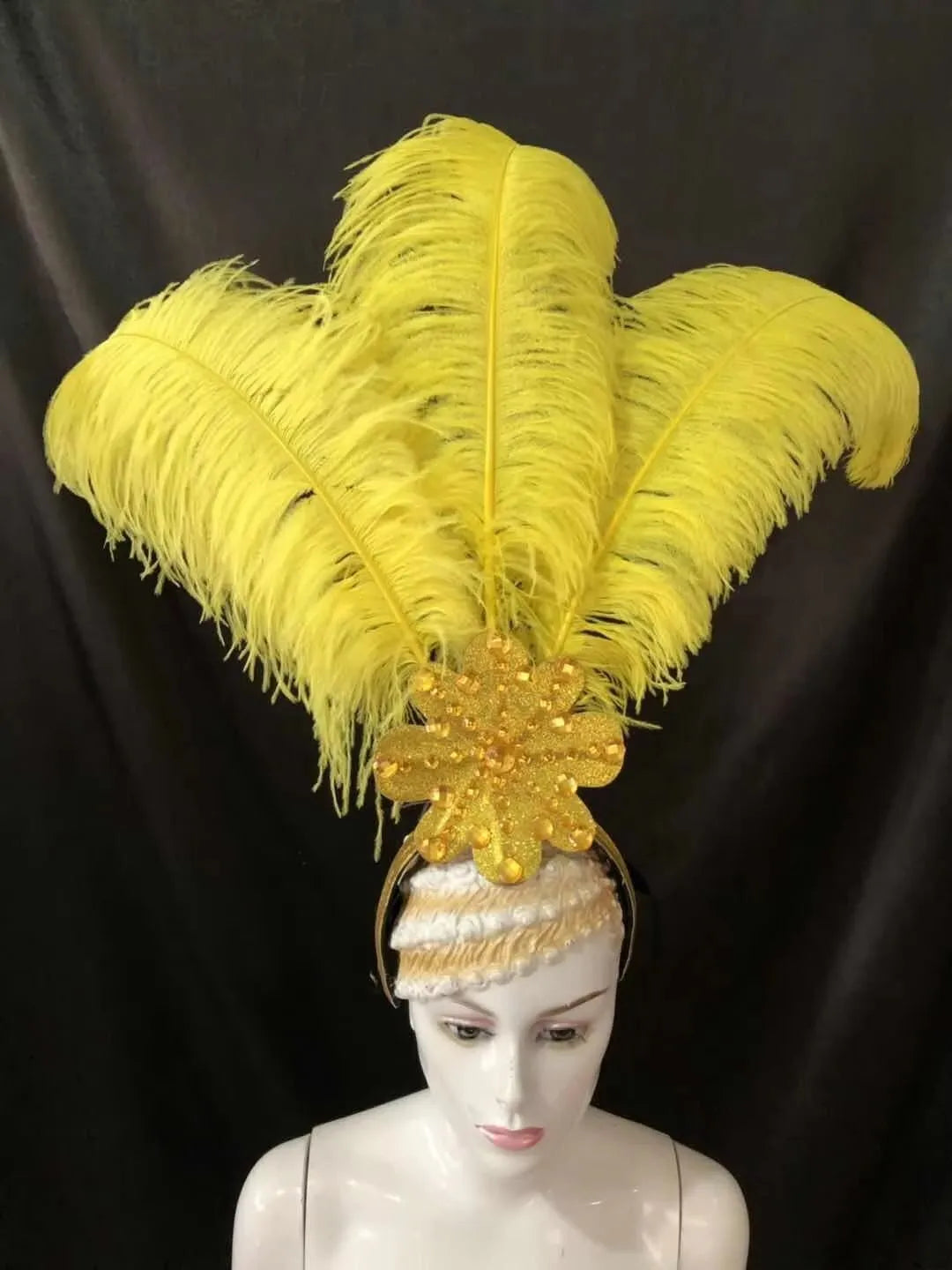 The Stardust Flora Cabaret Crown – Five-Flower Rhinestone Headdress
