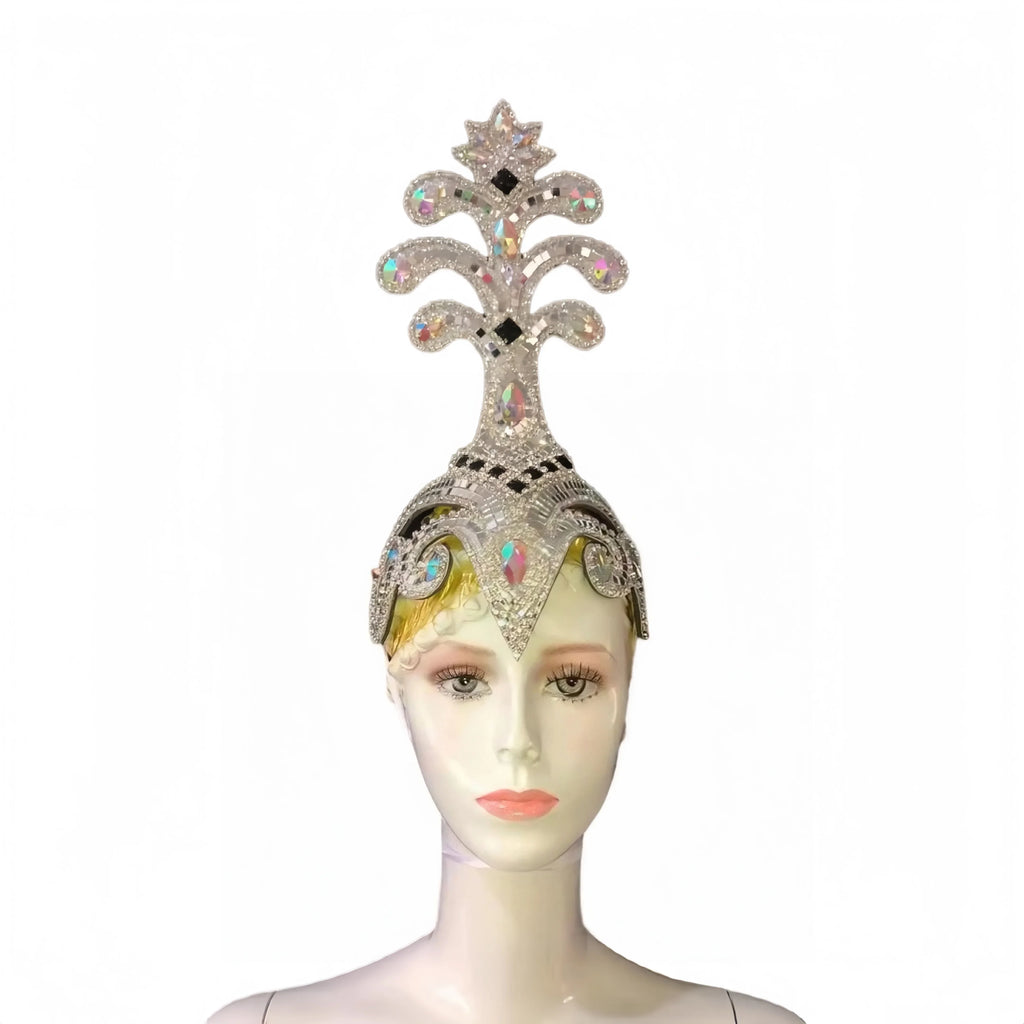 The Stardust Samba Queen – Premium Feathers & Rhinestones Carnival Headdress