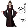 Girls Vampire Costume Gothic Tutu Dress – Halloween Fantasy Outfit