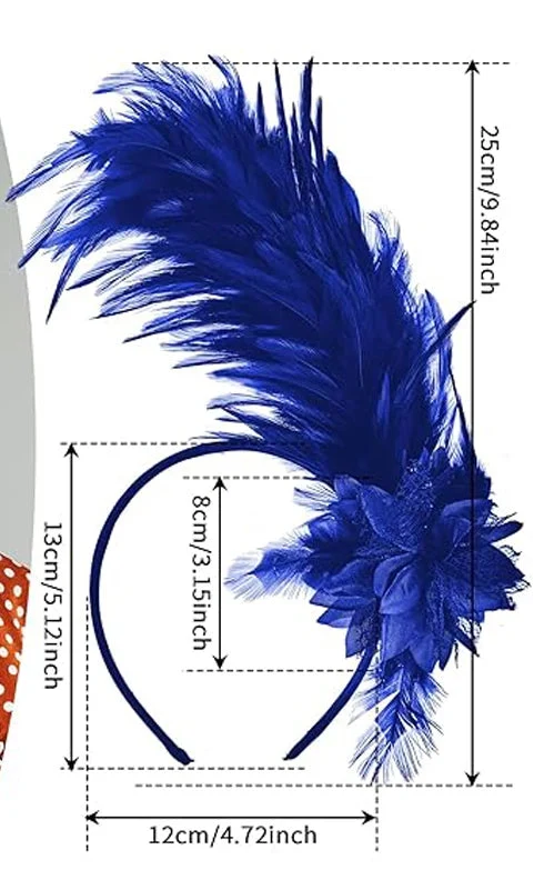 Ostrich Feather Fascinator Headband