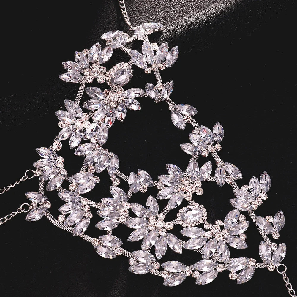 Rhinestone Half Mask Masquerade Jewelry