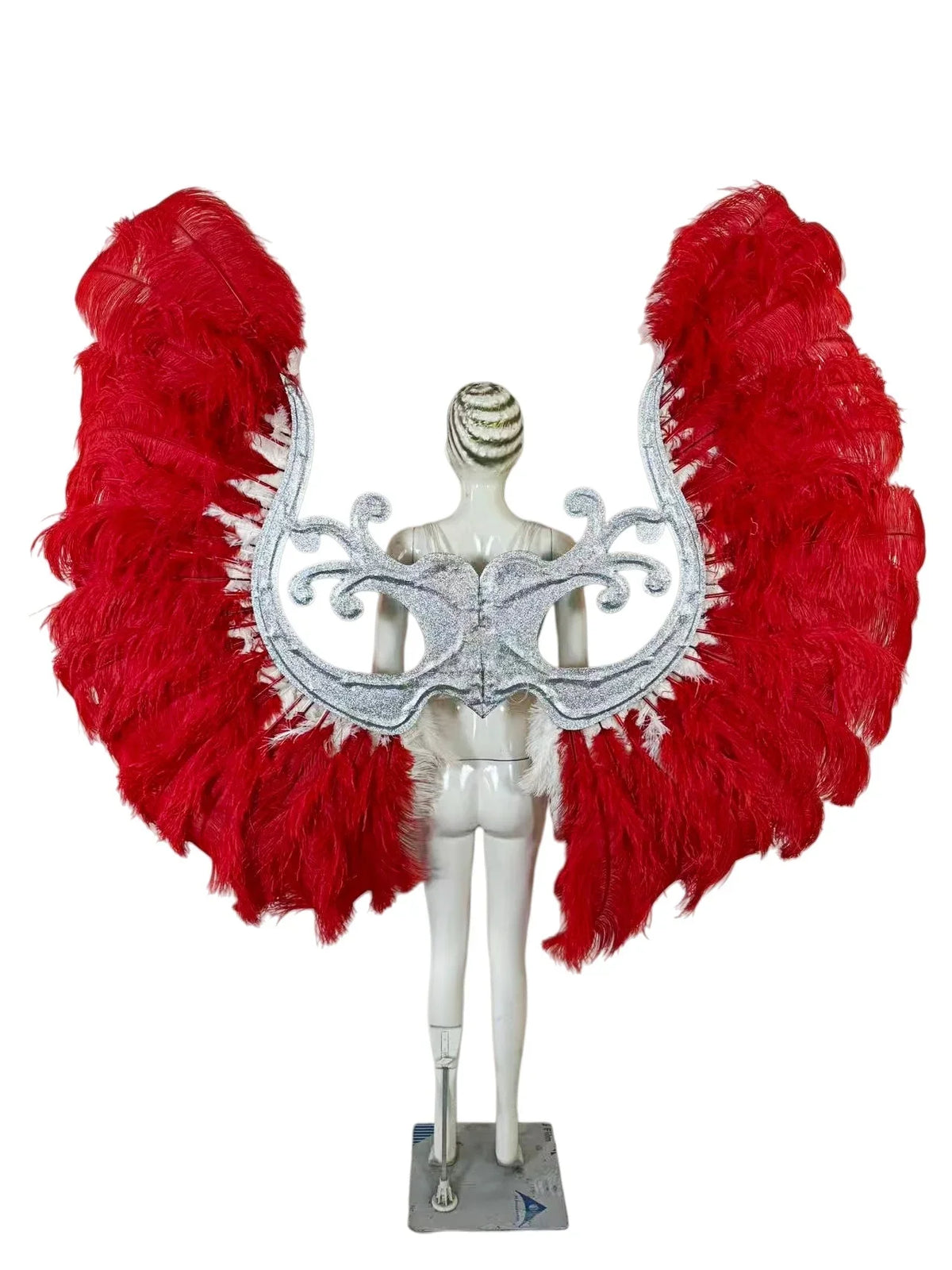 The Stardust Phoenix Wings – Deluxe Feathered Samba Backpiece & Stage Wings