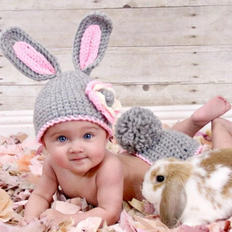 Animal Style Newborn Baby Crochet Halloween Costume - Handmade Cartoon Mouse, Sleepy Owl & Frog Photography Props & Baby Gift