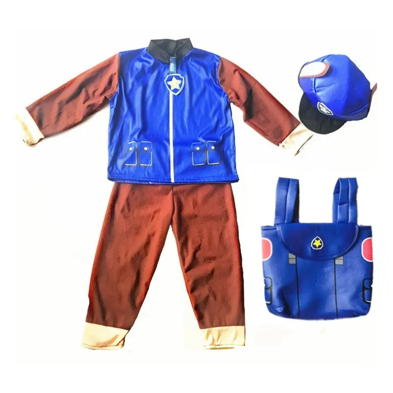 Kids Dog Patrol Cosplay Costume Set – Cartoon Uniform Outfit