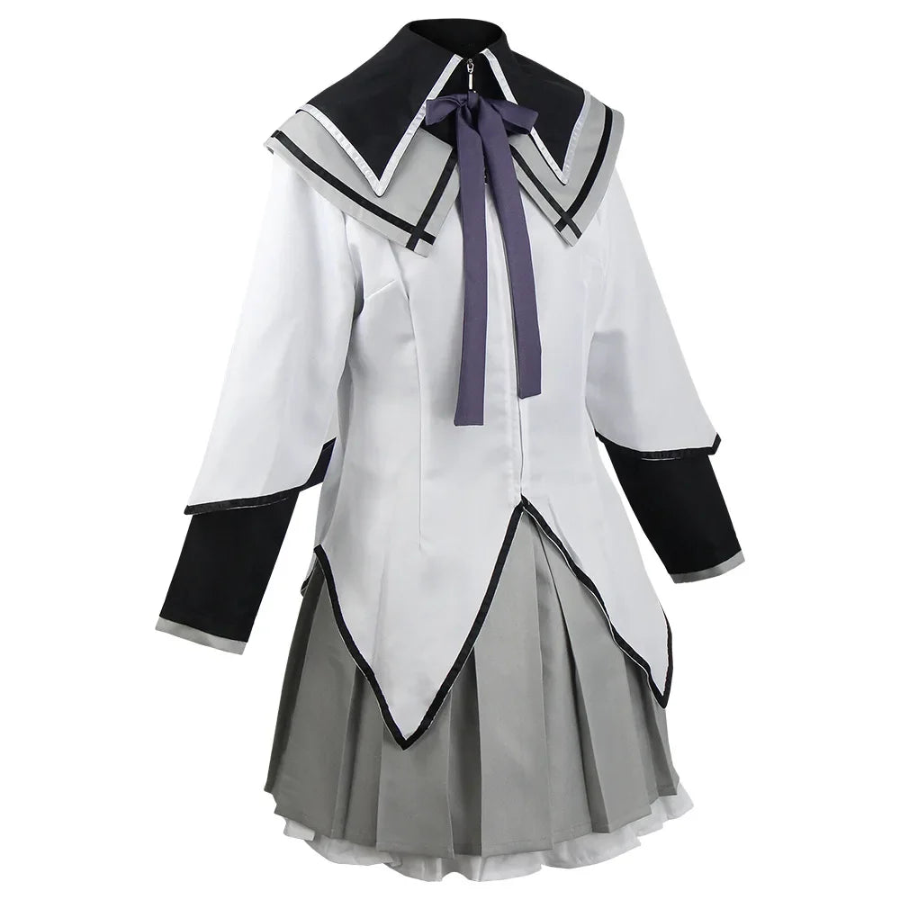 Akemi Homura Anime Cosplay Costume – Fighting Uniform Outfit