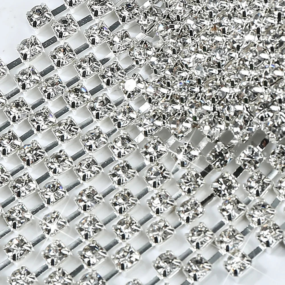 Sparkly Rhinestone Tassel Reusable Nipple Pasties Self-Adhesive Breast Covers