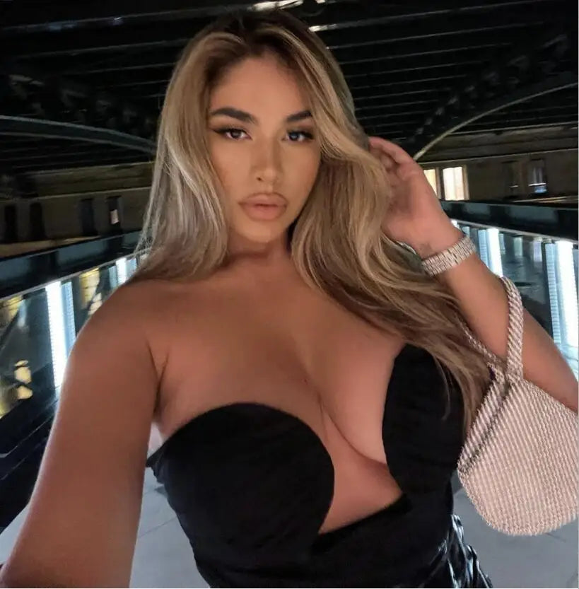 Sweetheart Neck Bandage Crop Top
