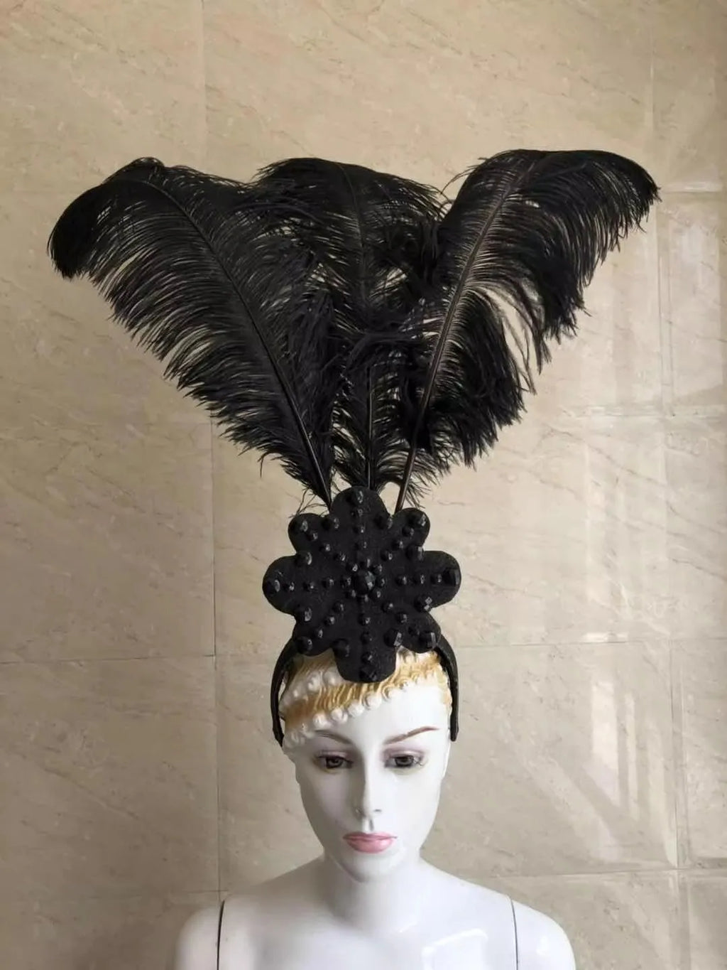 The Stardust Flora Cabaret Crown – Five-Flower Rhinestone Headdress