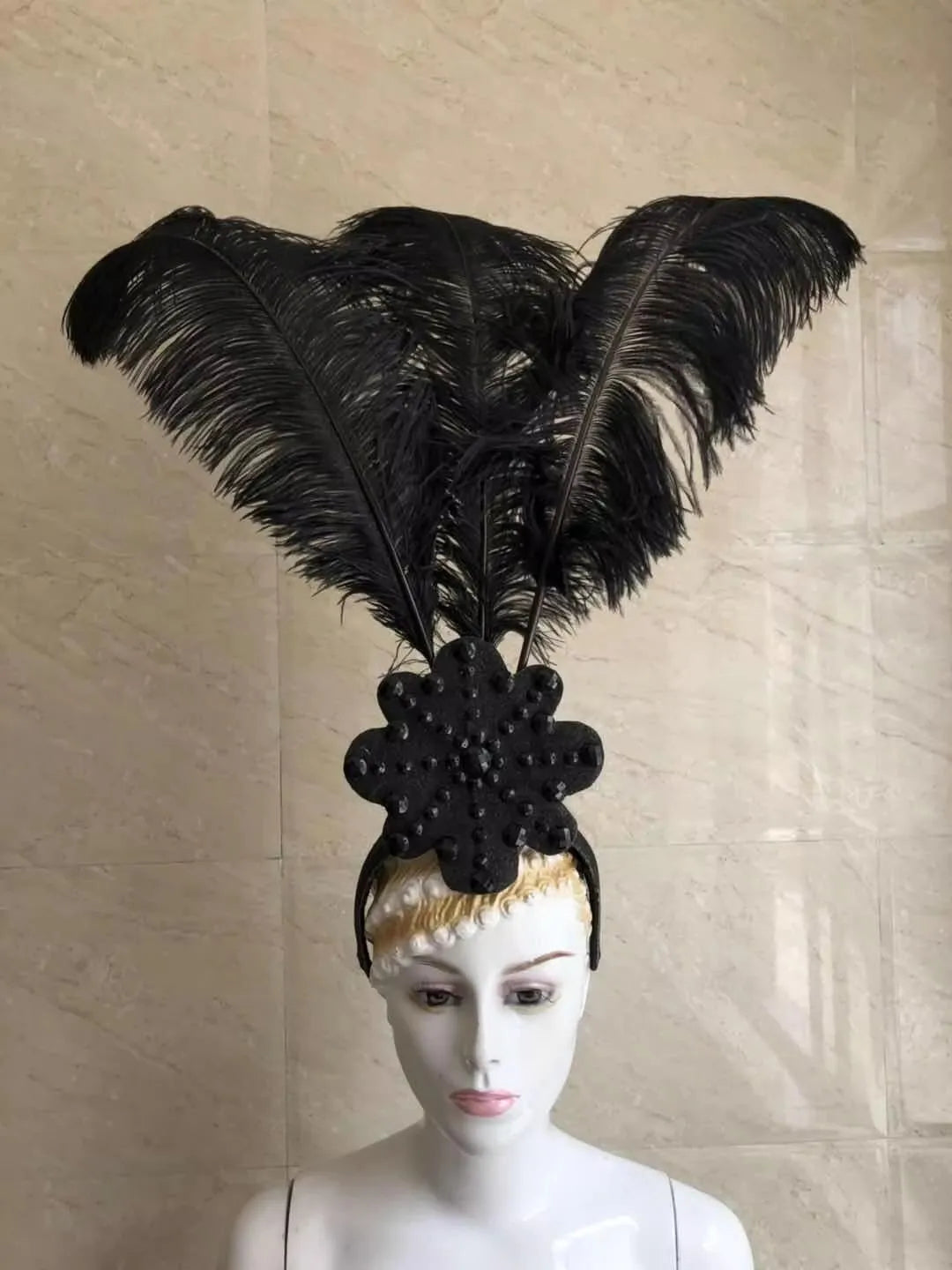 The Stardust Flora Cabaret Crown – Five-Flower Rhinestone Headdress