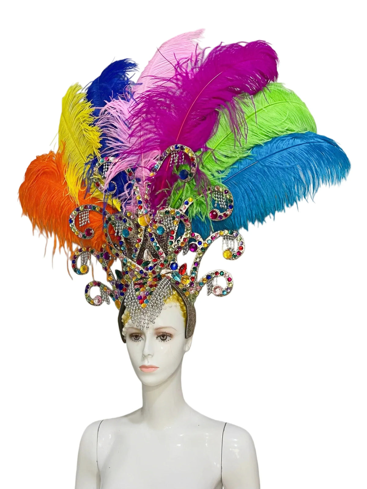 The Stardust Luminary Crown – Lavender & Multi-Tone Samba Carnival Headdress