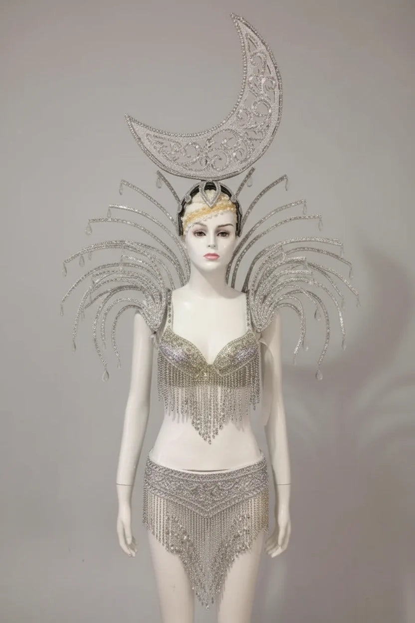 Celestial Moon & Star Feathered Performance Set
