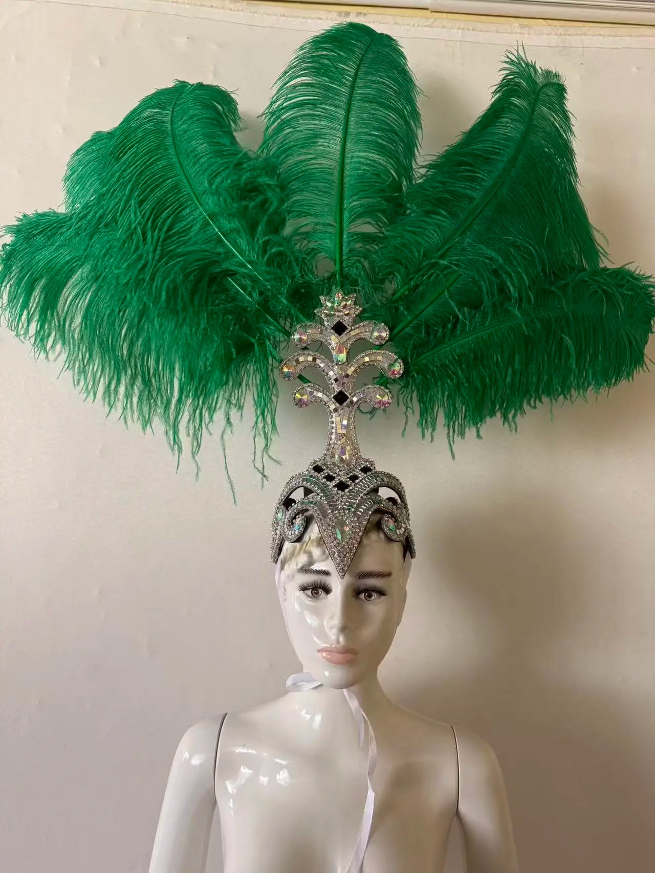 The Stardust Samba Queen – Premium Feathers & Rhinestones Carnival Headdress