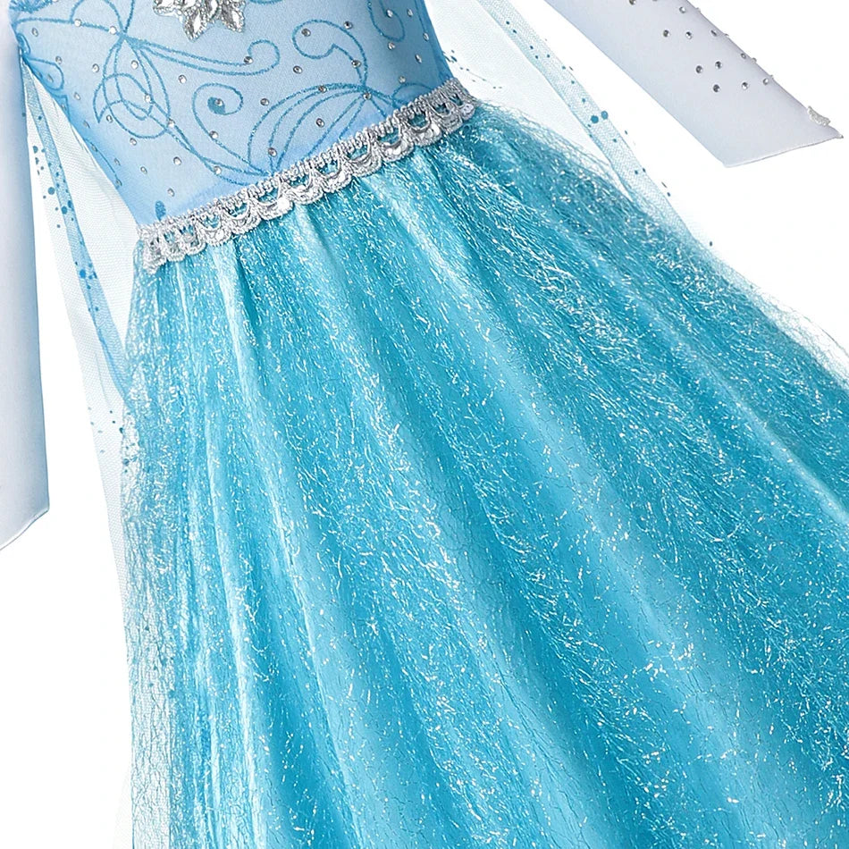 Ice Queen Halloween Princess Dress Toddler Cosplay Vesidos