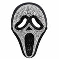 Rhinestone Halloween Horror Mask Glitter Scream Skull Clown Full Face Mask