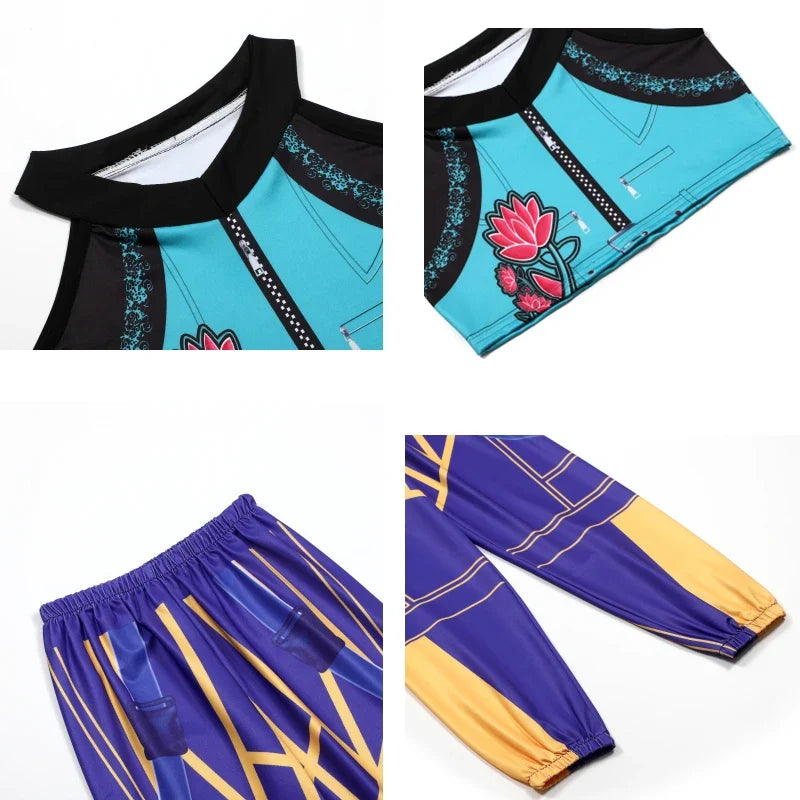 Rumi Girl Anime Cosplay Costume – Dance Performance Outfit