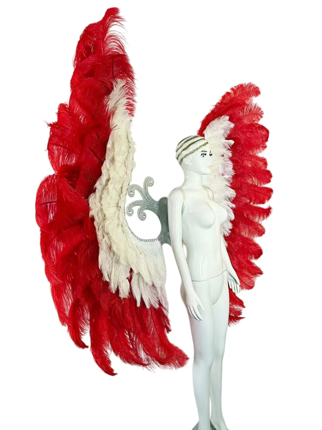 The Stardust Phoenix Wings – Deluxe Feathered Samba Backpiece & Stage Wings
