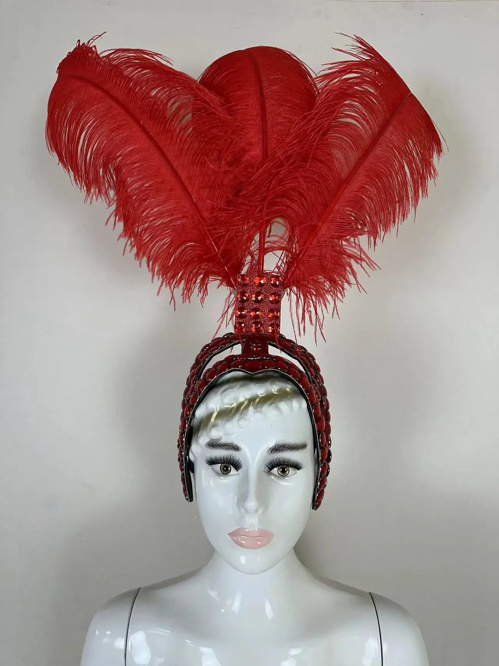 The Stardust Azure Sovereign – Royal Blue Feather Samba Carnival Headdress