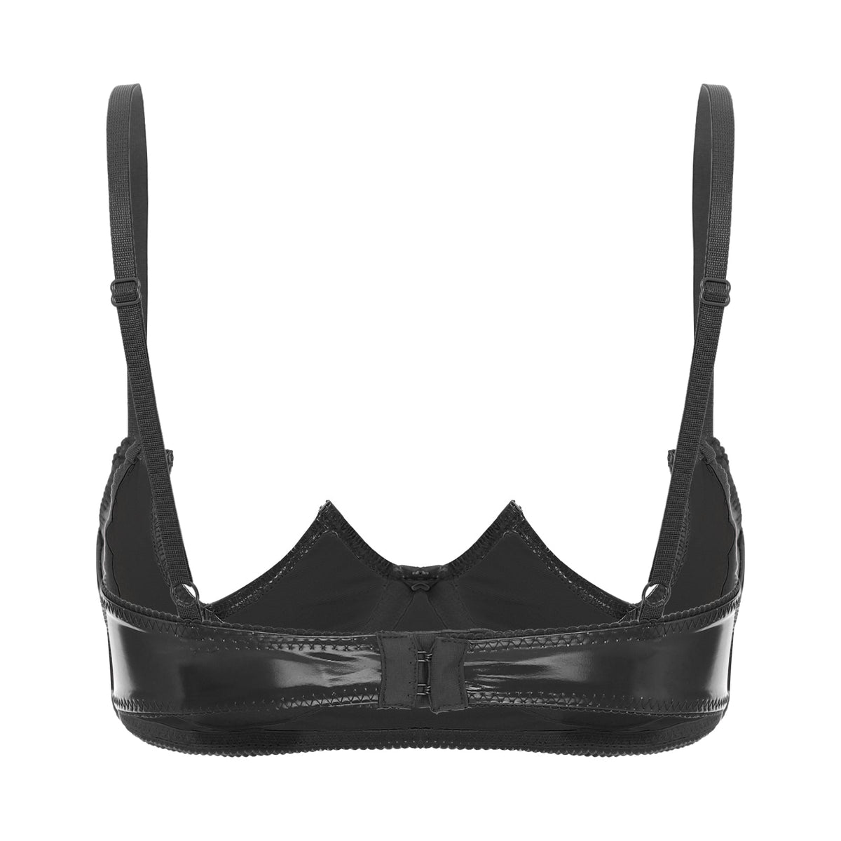 V-Notch Underwired Open Chest Bra Top