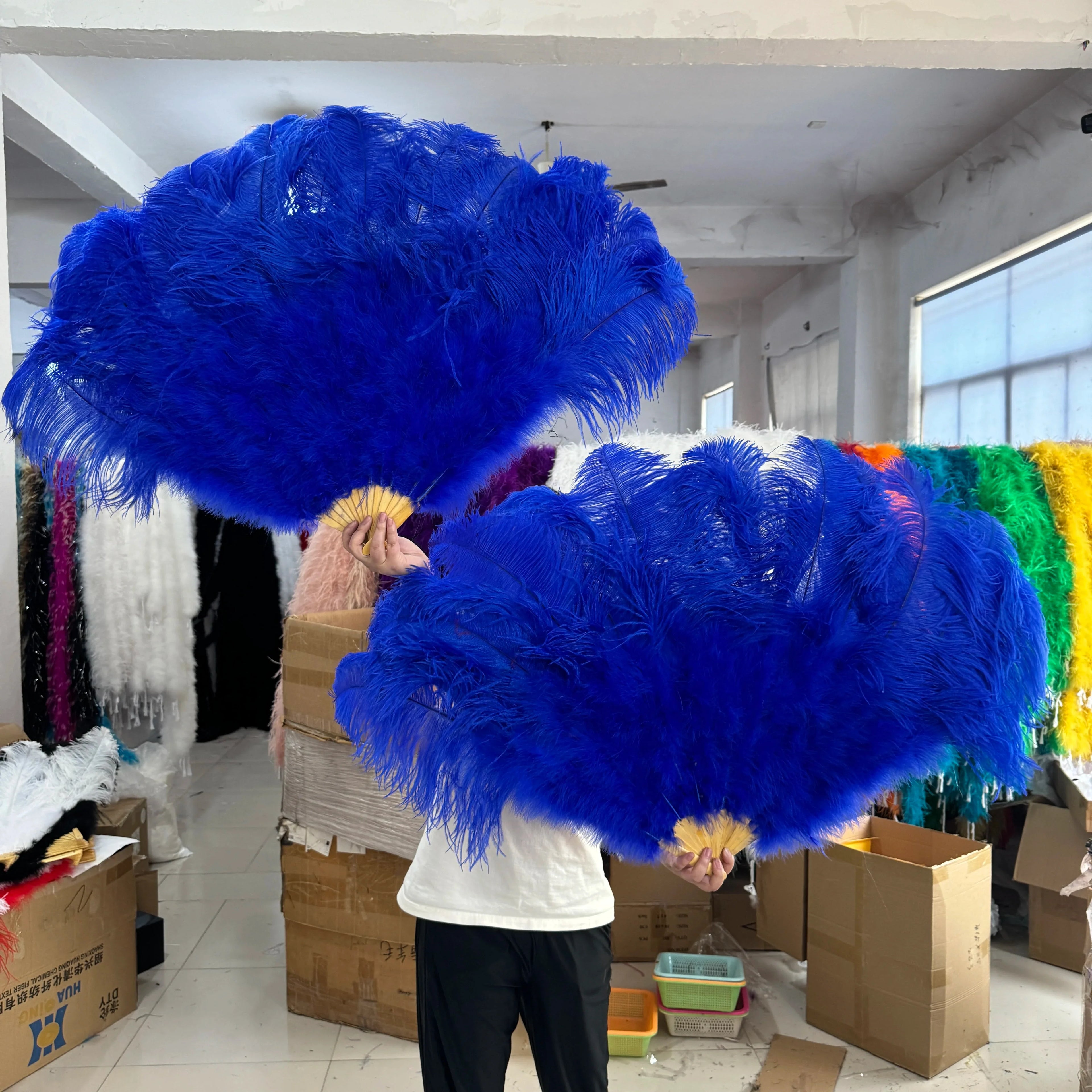 130CM Ostrich Feather Fans
