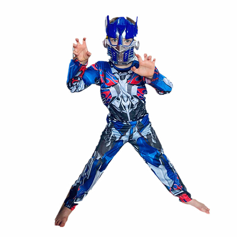 Kids Optimus Prime Transformer Costume – Muscle Jumpsuit Outfit