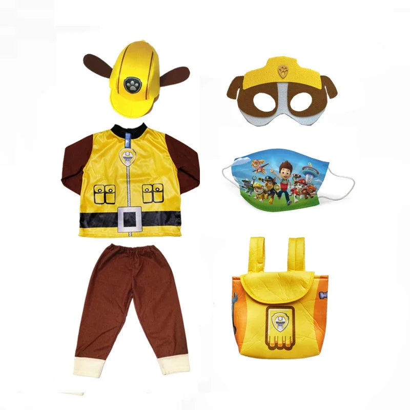 Kids Dog Patrol Cosplay Costume Set – Cartoon Uniform Outfit