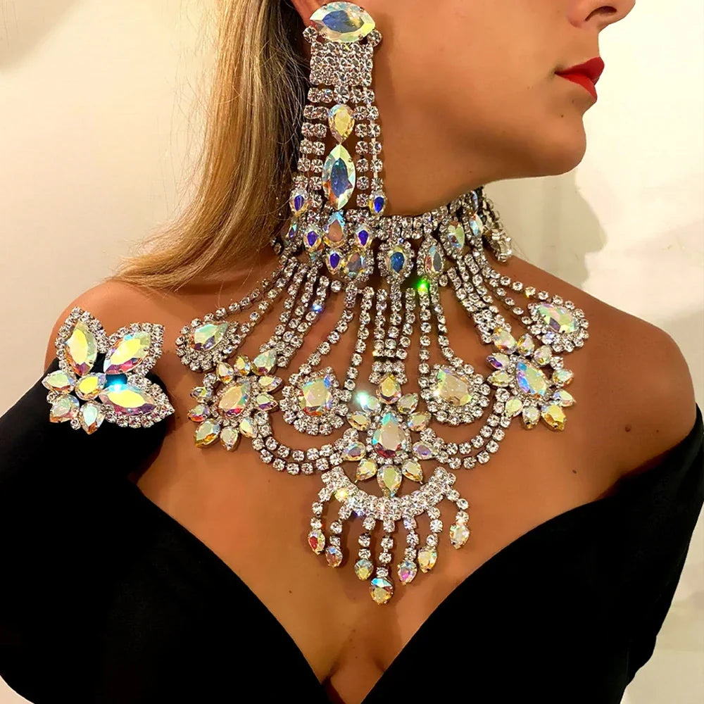 Drop Necklace Earring & Ring Set