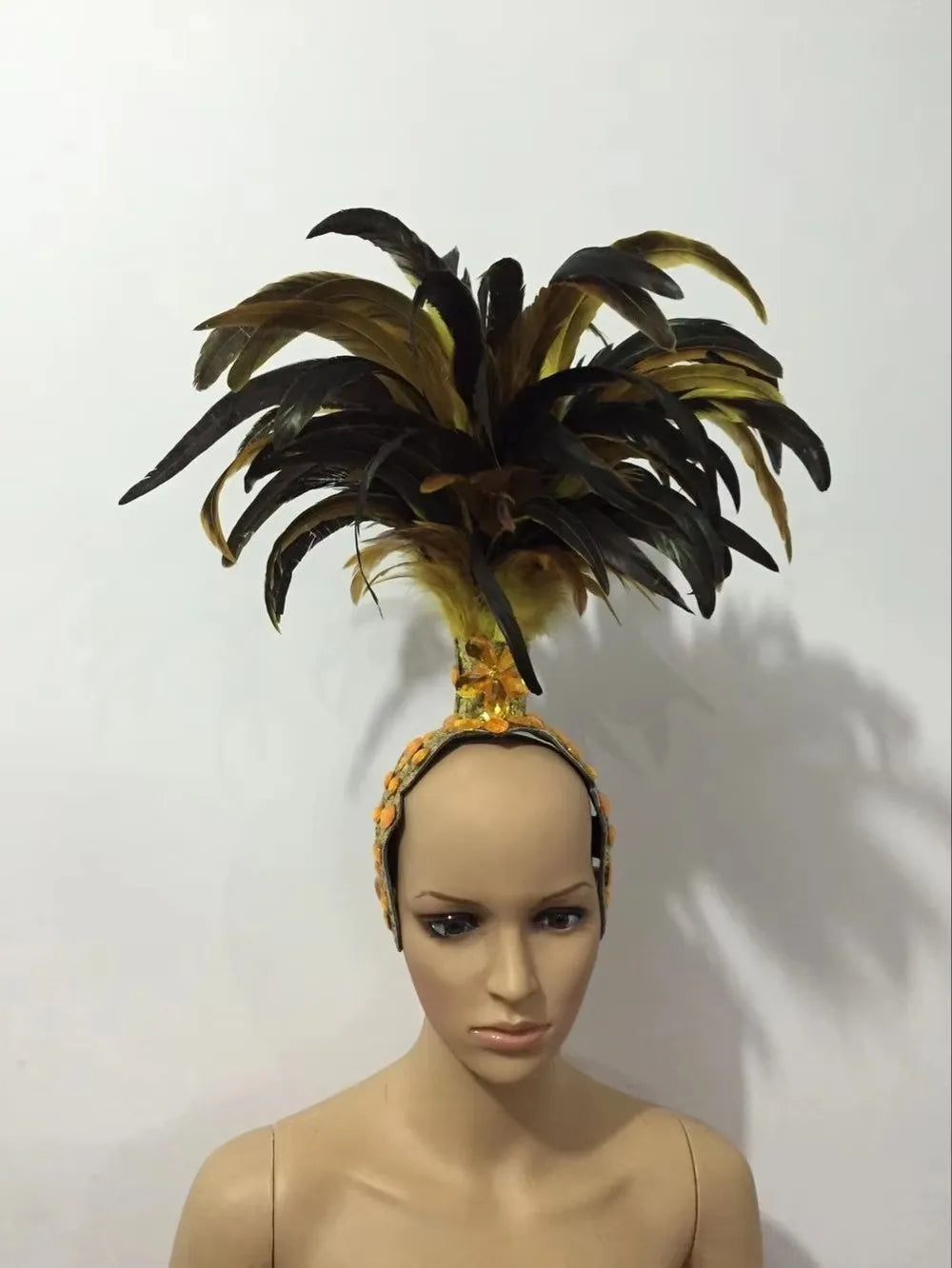 The Stardust Empress – Deluxe Feathered Samba & Carnival Crown