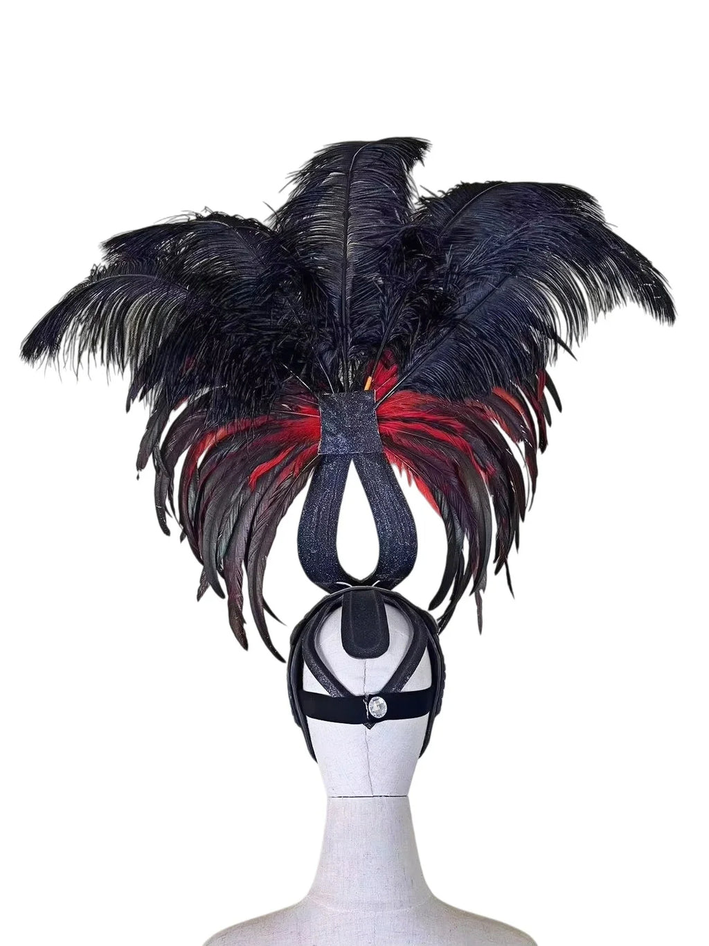 The Stardust Zenith – Premium Feathered Carnival & Samba Crown Headdress